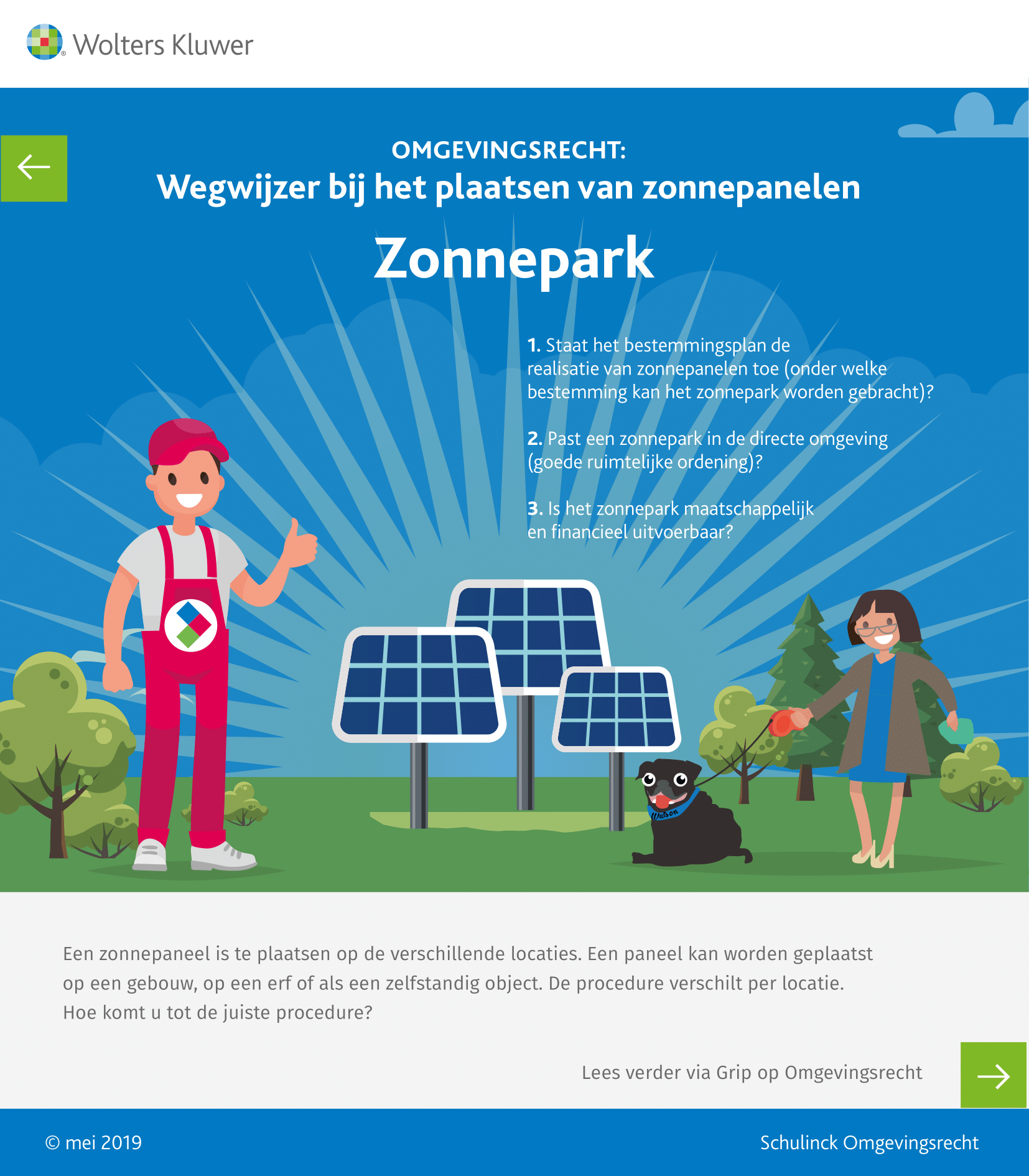Infographic afbeelding van 'Zonnepanelen in een Zonnepark'